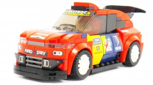 Собираем ЛЕГО гоночный автомобиль -  Qman  MineCity 4201-5 Dragon WRC-88
