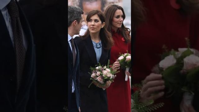 Crown Princess Mary in Denmark and Princess Catherine in UK together.