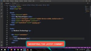 #33 : Course Git && Github | Undoing Changes | Modify The Latest Commit | Git Commit Amend | Part 1