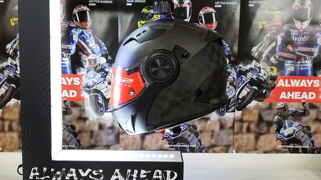 LS2 FF313 VORTEX MATT CARBON смотреть онлайн