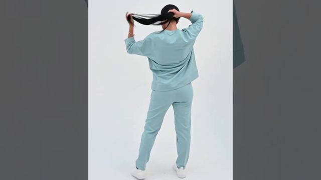 Женский костюм с брюками Сантана (цвет серо-голубой) смотреть онлайн