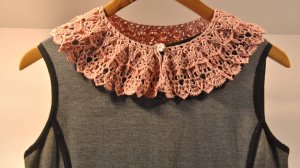 Кружевной #вязаный #ажурный #воротничок украшение #аксессуар. Lace knitted collar decoration