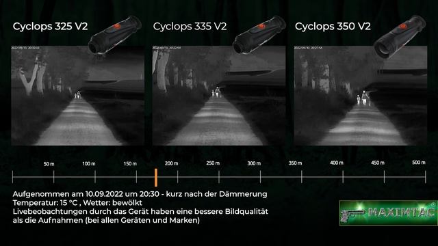 ThermTec Cyclops 325 vs Cyclops 335 vs Cyclops 350 V2 Wärmebildkamera Sehfeld-Breite Vergleich Tes смотреть онлайн