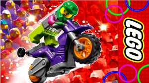 LEGO City 60296 Акробатический трюковый мотоцикл обзор набора лего сити