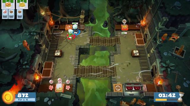 Overcooked 2 - Lvl 4-4 - 2 players - Score: 1816 смотреть онлайн
