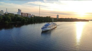 Теплоход "Александр Невский" отправляется из Твери. 16.08.2024