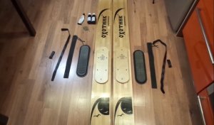 Новые лыжи охотника - крепления, пропитка смолой, деревянные охотничьи лыжи