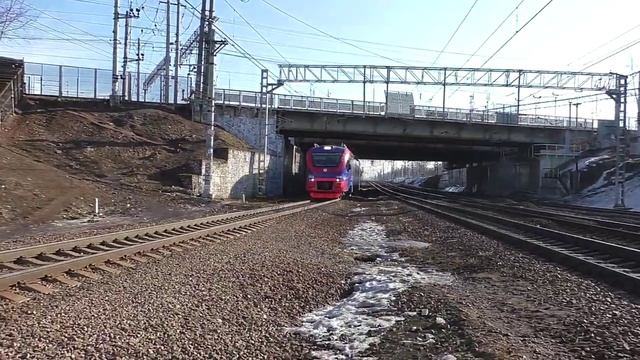 Электропоезд ЭП2Д-0108 (ЦППК) скоростной приг. поезд "РЭКС-экспресс" №7117 Железнодорожная - Москва.