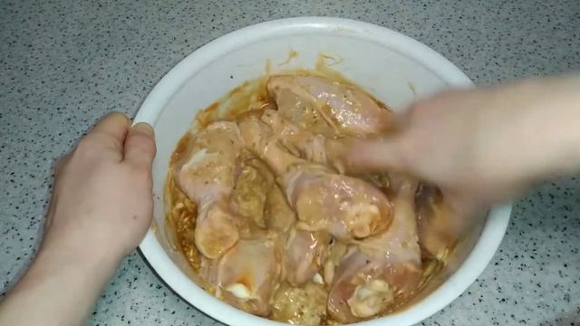 Курица с горчицей в духовке смотреть онлайн