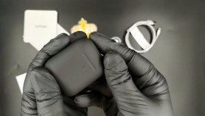 Точная копия (реплика) Чёрные матовые AirPods 2 Black Matte AA | СтандартОпт | standartoptom.ru