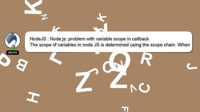 NodeJS : Node.js: problem with variable scope in callback