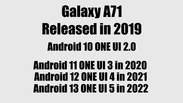 Samsung Galaxy A71 Android 14 ONE UI 6.0 Update смотреть онлайн