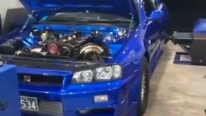 JDM NISSAN SKYLINE R34 RB26 ENGINE SOUND