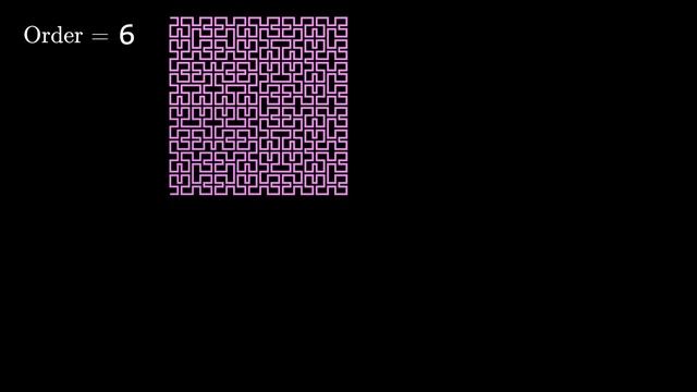 Space-filling Curve Charm - Hilbert Curve