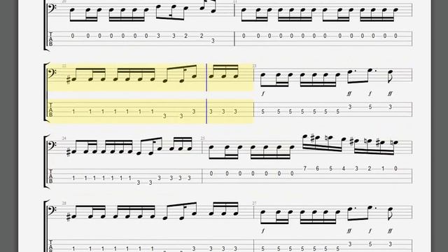 AFI   I Wanna Get A Mohawk Bass Guitar tablature смотреть онлайн