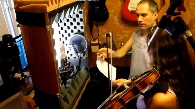 Олег Мишин - "Там за обрывом"_ Запись Ольги Петровой (скрипка) смотреть онлайн