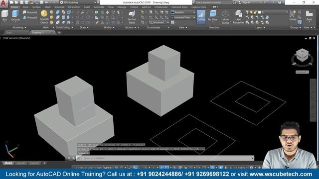 Autocad 3D- AutoCad 3D Presspull Command Tutorial in Hindi | AutoCad Presspull Guid #116 смотреть онлайн
