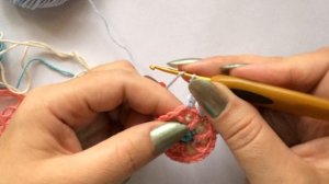 Вязаный новогодний шар. Украшение не елку вяжем крючком. Елочный шар крючком. МК елочные игрушки.