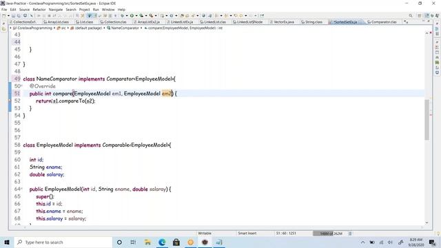 #VcodeAcademy | Comparator in java|Customized sorting in java