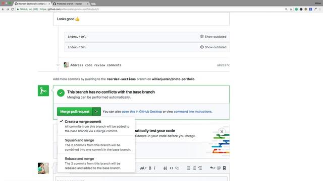 36. Fazendo squash e mergeando o PR - Git e Github na Vida Real смотреть онлайн