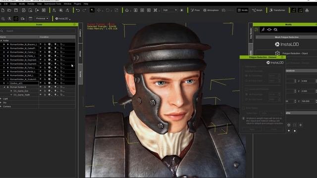 Character Creator 3 Tutorial - Export With InstaLOD - Optimizing Characters For Animation