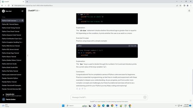 python code exercises for beginners
