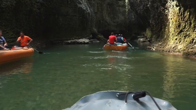 Путешествия по Грузии. Мартвильский каньон (Martvili Canyon) часть 1 смотреть онлайн