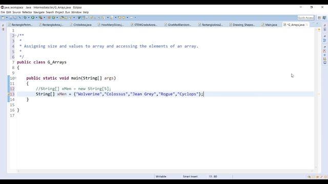 Java - Arrays - G2 - 01 - Assignment смотреть онлайн