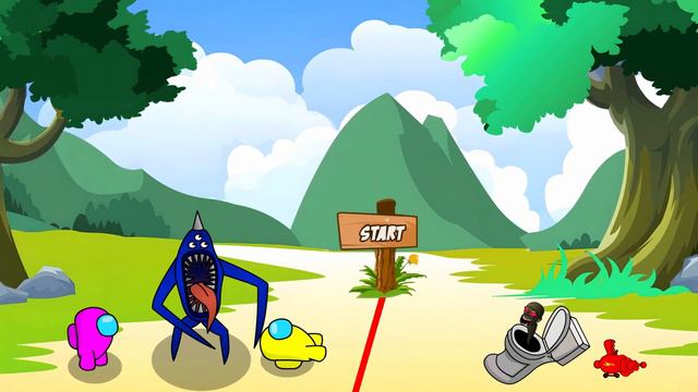 Among Us vs Skibidi Toilet | Animated Gameplay смотреть онлайн