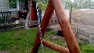 самодельные садовые качели