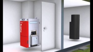 Простой монтаж котла Froling P4 Pellet