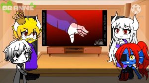 Undertale and Handplates React to || Underverse AMV - The Resistance || Gacha Club (My AU)