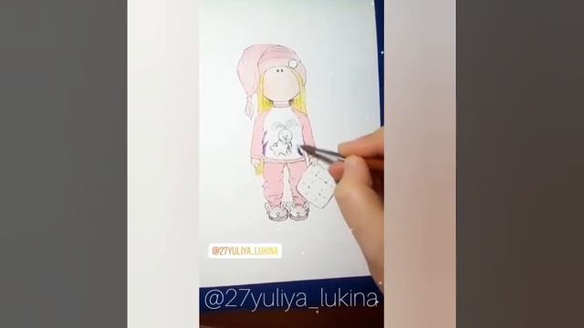 Акварельный скетчинг (мой небольшой процесс) смотреть онлайн