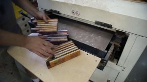 Заготовка рукояти ножа, изготовленная из обрезков торцевых вставок