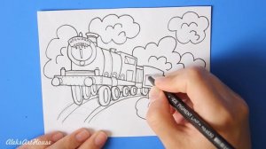 Как нарисовать | Хогвартс-экспресс