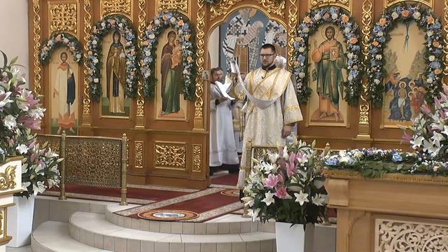 Божественная литургия в День памяти сщмч. Константина Жданова смотреть онлайн