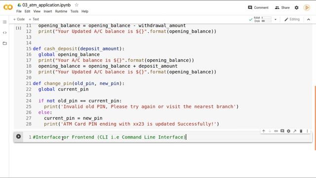 Python Programming | ATM Application | Tutorial | Python Projects | Real Life | Python for Beginner
