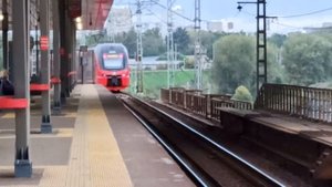 Отправление ЭШ2-007 Stadler Аэроэкспресс с Окружной до Шереметьево терминал D