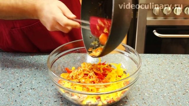 Салат Шампиньоны по-корейски - Рецепт Бабушки Эммы