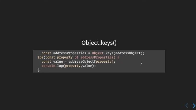 CONCEPT Video - Iteration - for-in, for-of, Object.keys, Object.values, Object.entries - #38.4