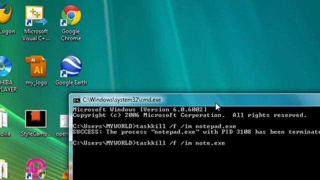 CMD Hacks and Tricks - Stop or Kill a Program Through Command Prompt смотреть онлайн