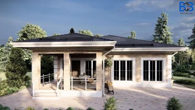 Проект одноэтажного дома площадью 164 кв.м. смотреть онлайн