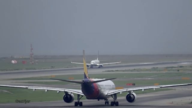 [4K] Spotting at Kansai KIX Take Off Airplane/ 大阪関西でのスポッティング/ Споттинг. Взлеты в аэропорту Осаки смотреть онлайн