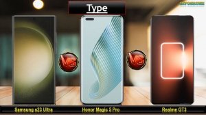 Samsung s23 Ultra vs Honor Magic 5 Pro vs Realme GT3