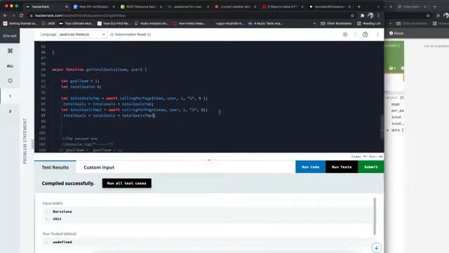 Doing the Rest API Intermediate | NodeJS  - HackerRank Certification