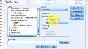 Instructions on how to get AMOS to show up in SPSS under Analyze