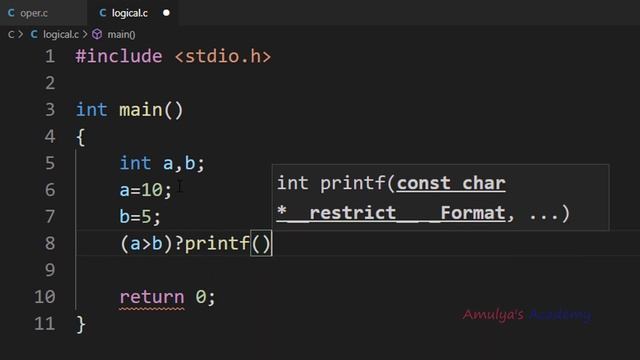 Conditional Operators in C Programming