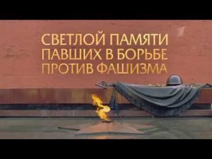 Светлой памяти павших в борьбе против фашизма. Минута молчания (Первый канал, 9.05.2014)