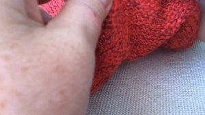 Пройма и горловина спицами, расчёт петель, спинка вязаного топа.