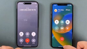 iPhone 15 Pro Max vs iPhone XS Max Outgoing & Incoming Calls (iOS 17 vs iOS 16) New Rington Apple